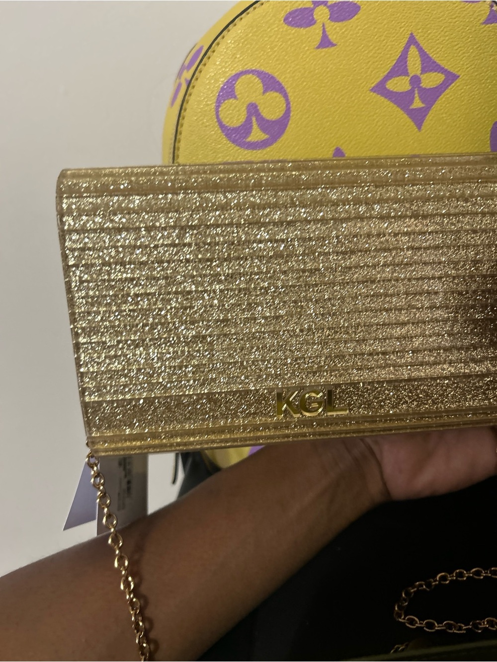 Kurt Geiger Gold Jewel-Embellished Evening Clutch - Designer Style - Picture 4 of 4